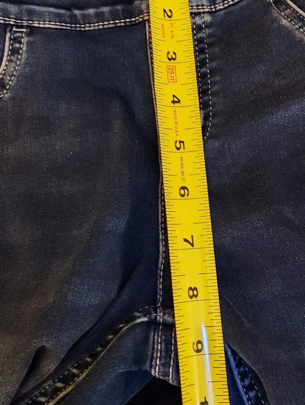 Justice Girl Mid Rise Jegging Jeans Distressed Size 14 Blue Raw Hems